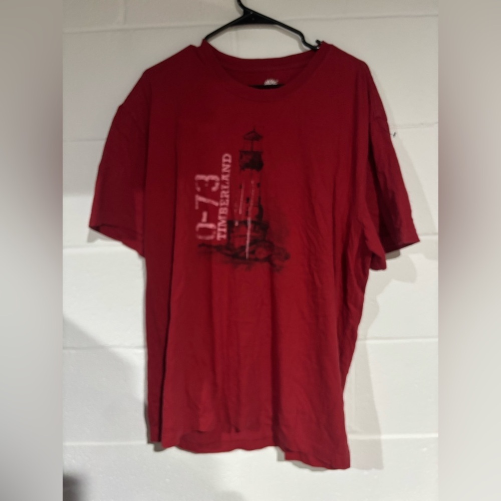 Timberland graphic tee red xxlarge